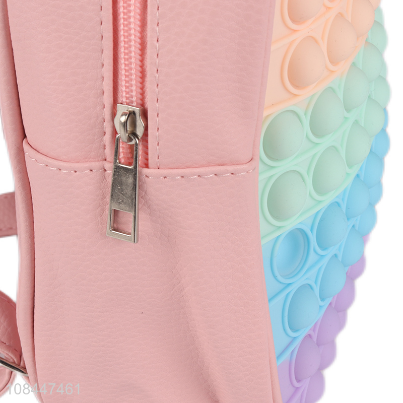 Wholesale pop backpack silicone waterproof backpack for kids girls