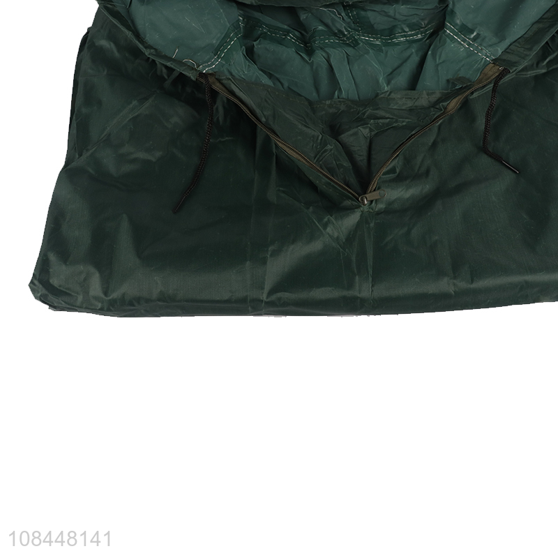 China supplier army green raincoat polyester poncho