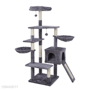 Wholesale simple plush cat climbing frame cat jumping platform
