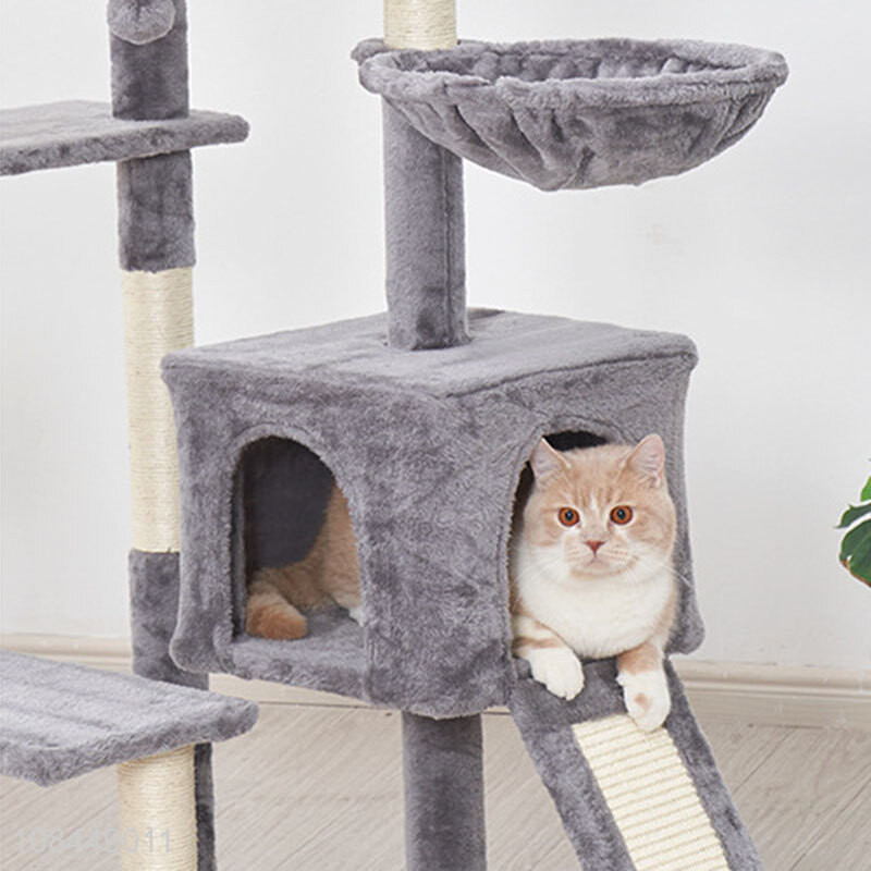 Wholesale simple plush cat climbing frame cat jumping platform