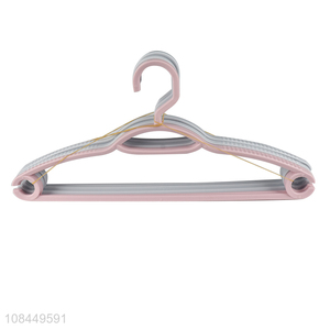 Wholesale heavy duty non-slip plastic clothes hanger shirt dress hanger