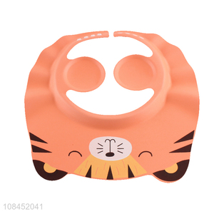 Factory wholesale tiger shape adjustable baby shower cap