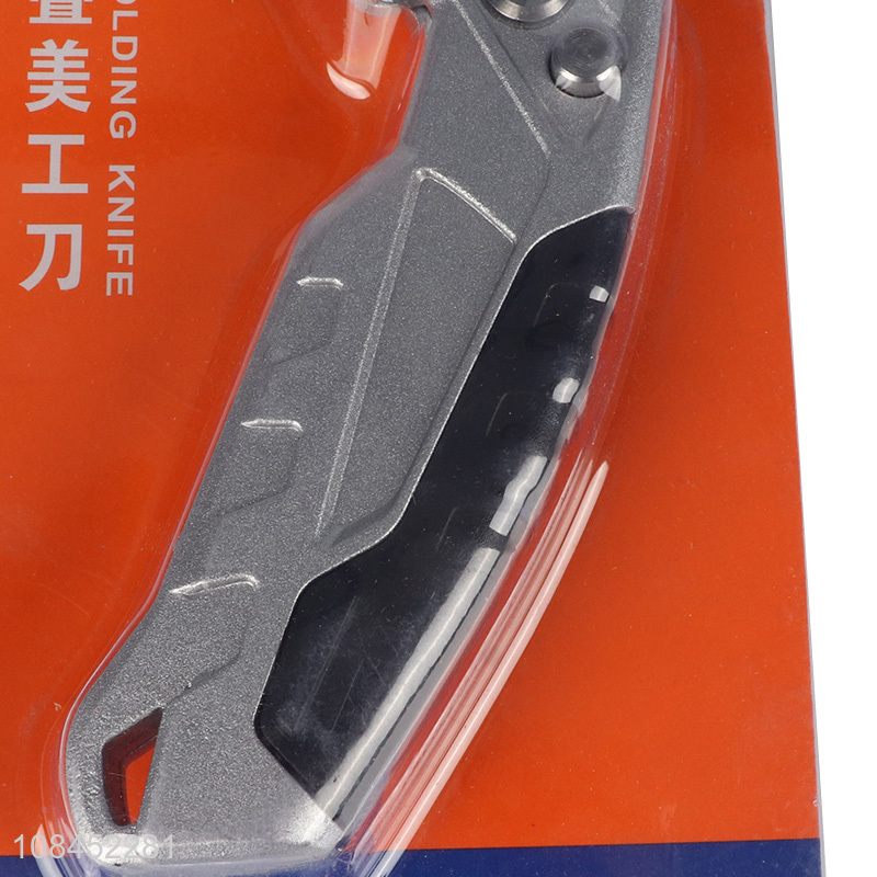 New-style zinc alloy folding utility knife paper cutter knife for office