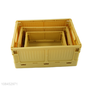 Good quality plastic folding storage box for sale