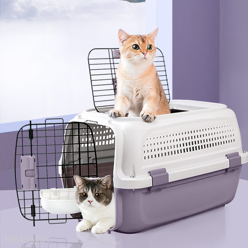 Wholesale travel cat dog pet flight case folding portable pet travel carrier