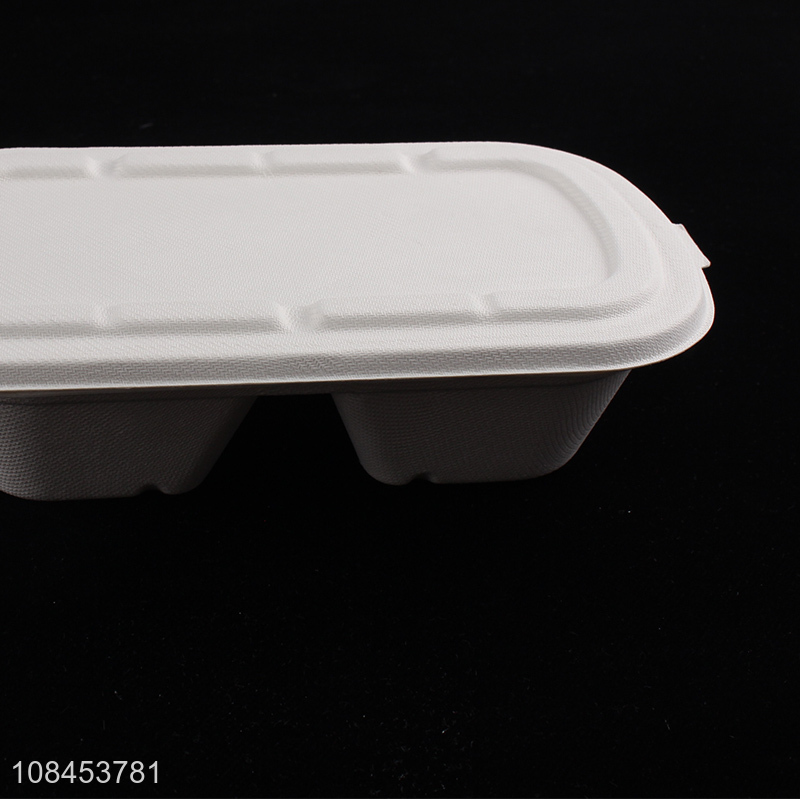High quality two-grid 700ml salad box for sale