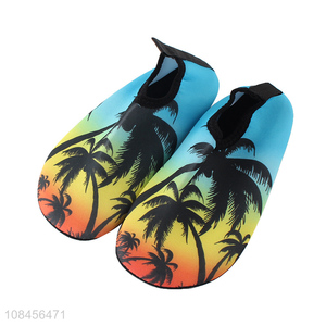 Custom logo kids water sports shoes slip-on quick dry swim shoes