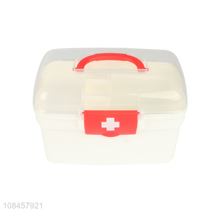 New products white transparent pill box home medical kit
