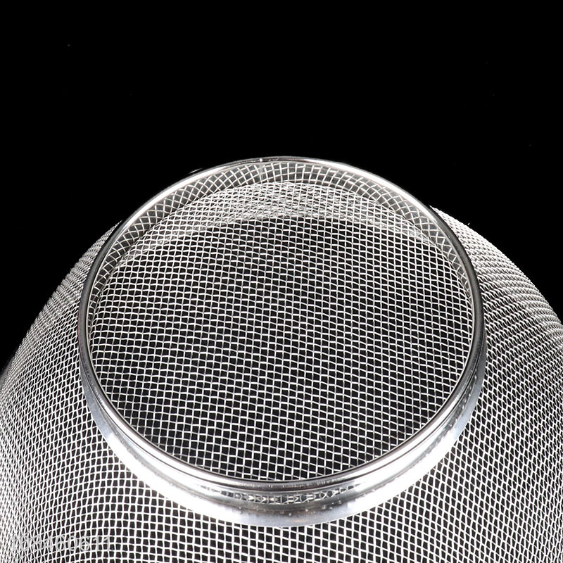 Top selling stainless steel mesh strainer net baskets with handles