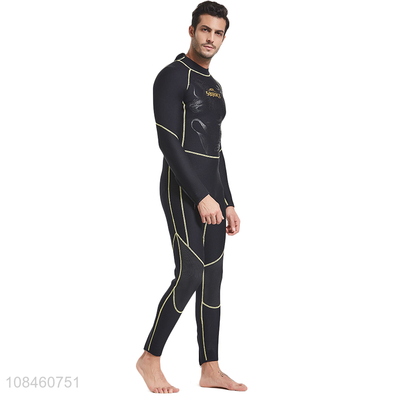 Wholesale 3mm men neoprene wetsuit long sleeve diving suit for cold water