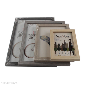 High quality wooden tabletop picture frame stylish decorative picture frame