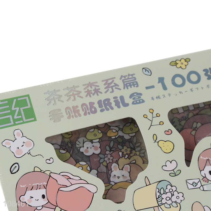 Low price 100 piece hand account stickers gift box set