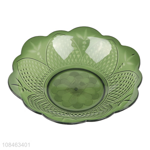 Hot selling plastic fruit tray home kitchen salad bowl