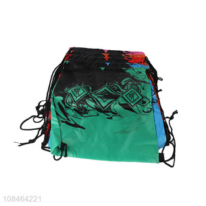 Factory wholesale creative drawstring oxford cloth shopping bag
