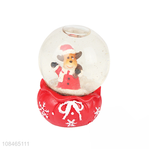 New arrival resin figurines Christmas snow globe glass globes