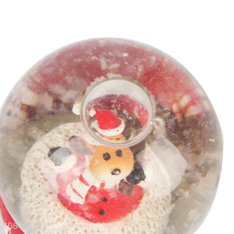 Factory supply Christmas snow globe holiday decor resin crafts