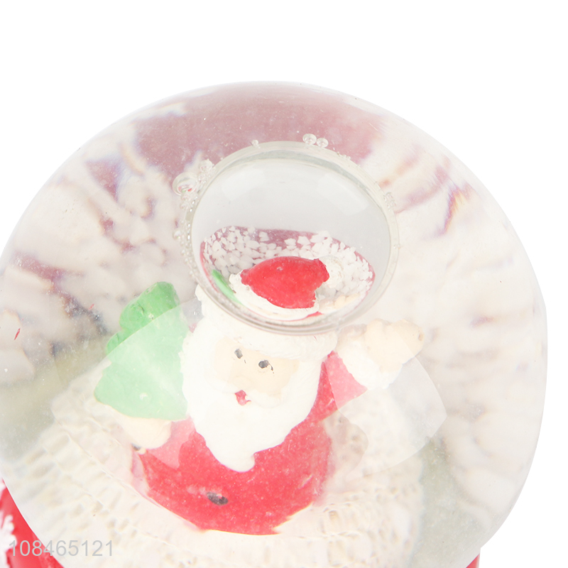 Wholesale Christmas snow globe Xmas glass water globe for gift