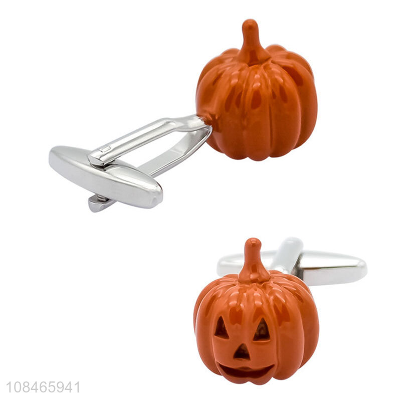 Good sale creative pumpkin halloween decorative cufflinks