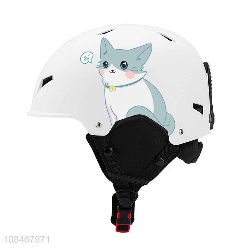 Hot selling cute windproof impact resistance snow sport helmet for kids & adults