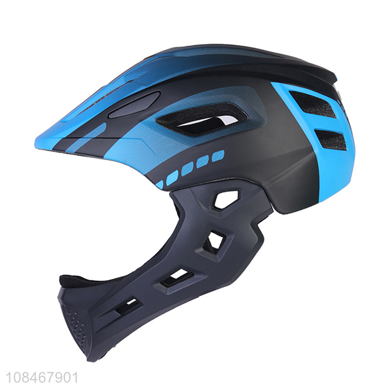 Hot selling kids full face bike helmet detachable bicycle helmet with rear light