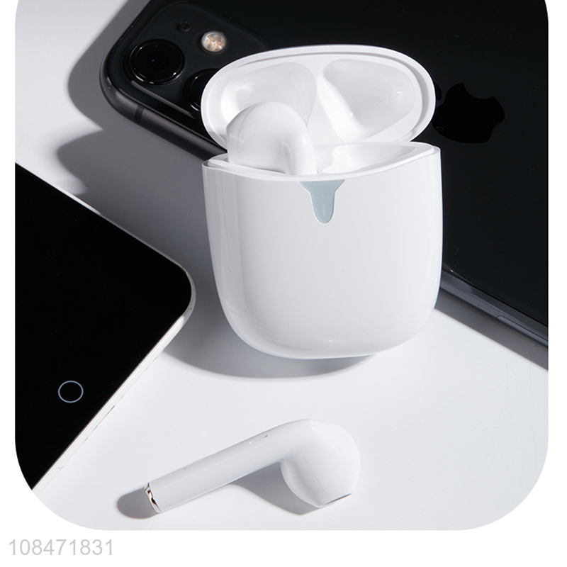 Custom logo 5.0 waterproof stereo wireless bluetooth earbuds with mic