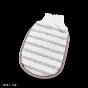 Popular product exfoliating bath glove scrubber for body deap cleansing