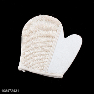 Wholesale body scrubber exfoliating glove mitt for dead skin removal