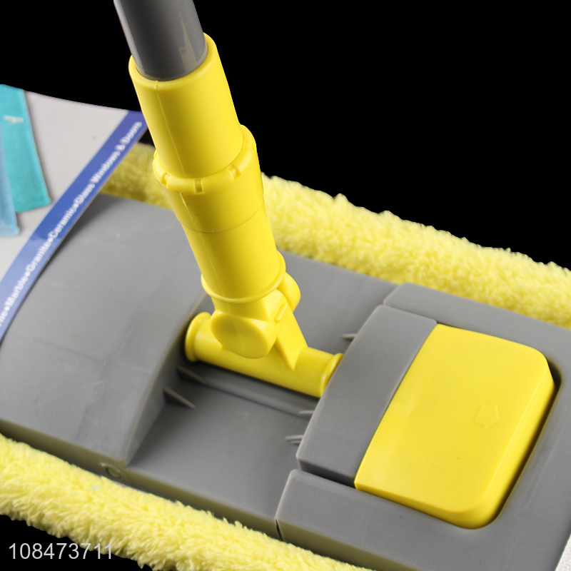 Hot sale dry and wet floor mop coral fleece flat mop for hardwood floors
