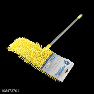 Good quality wet and dry use chenille flat floor <em>mop</em> with adjustable handle