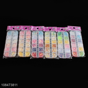 Hot products PVC boxed manicure sequins for nails
