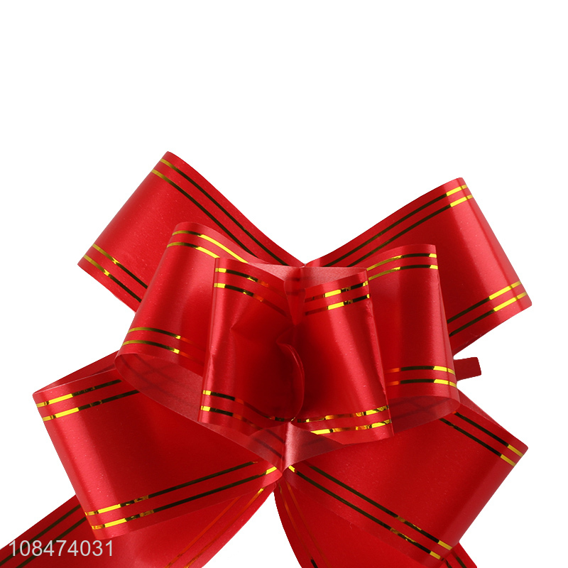 Good quality pull bow gift ribbon for Christmas wedding baskets