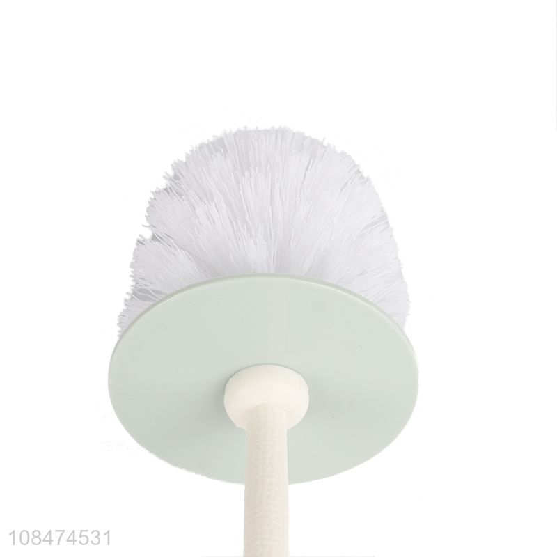 Hot selling long handle plastic toilet brush with base