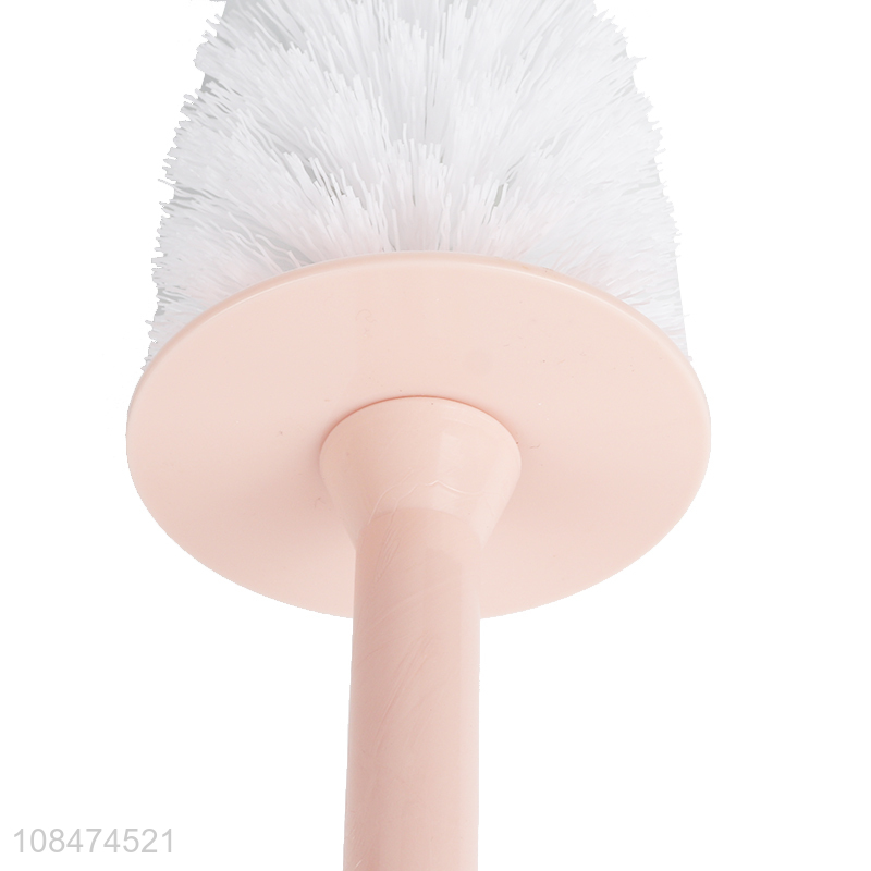 Good price household plastic cleaning toilet brush with base