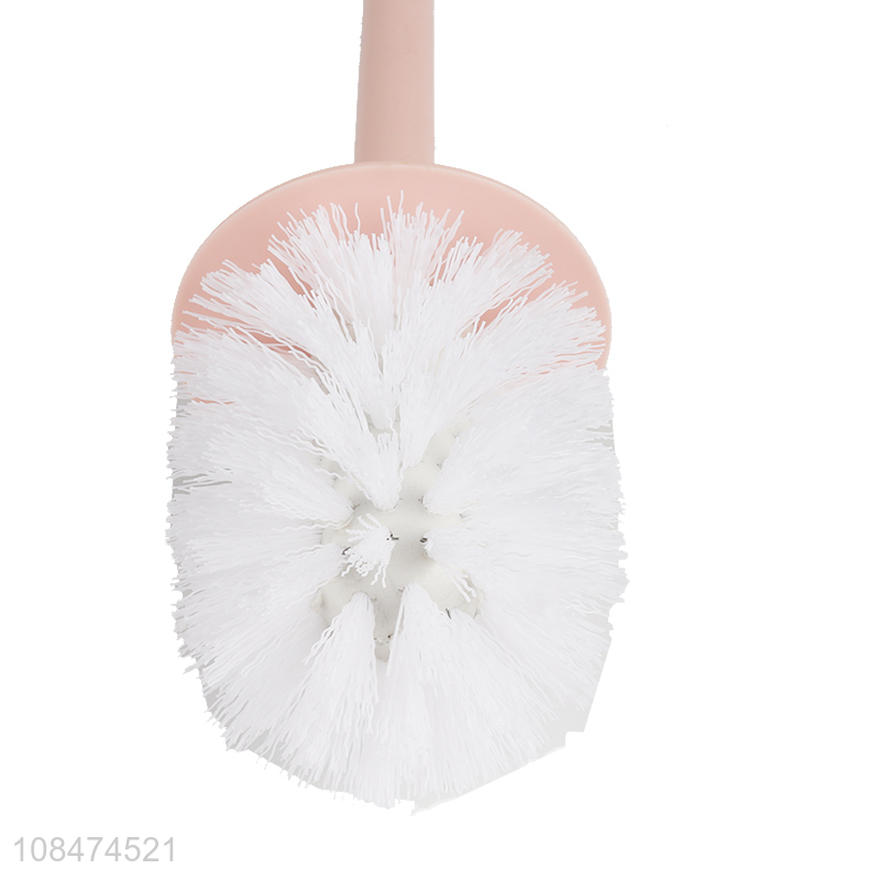 Good price household plastic cleaning toilet brush with base