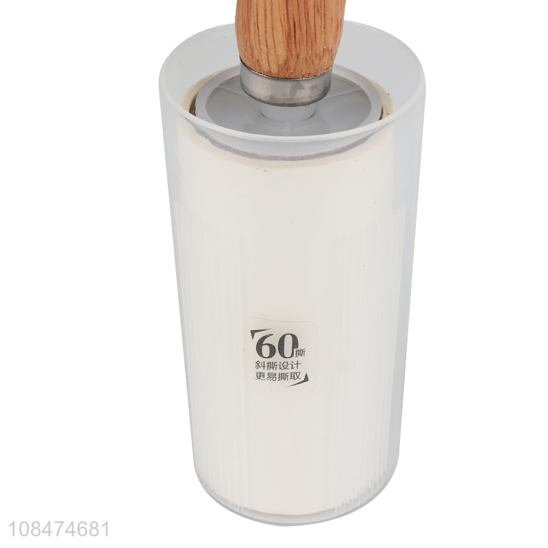 Good quality household lint rollers brush with wooden handle