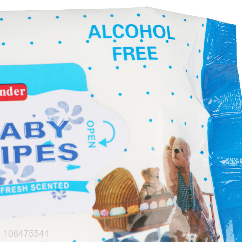 Popular products non-toxic alchol free baby wet wipes for sale