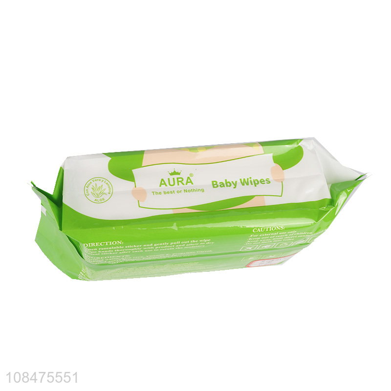 Factory price eco-friendly disposable alchol free baby wet wipes
