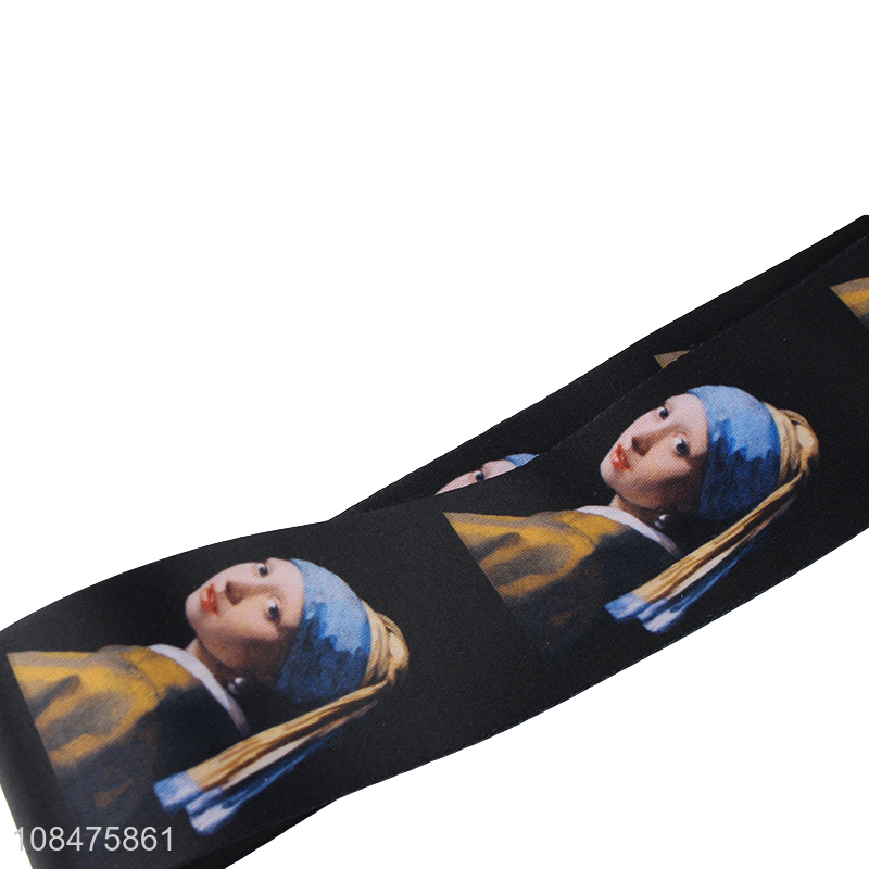 Wholesale price creative printed polyester luggage straps
