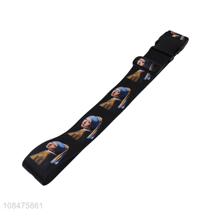 Wholesale price creative printed polyester luggage straps