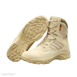 Latest products high-top outdoor hiking shoes boots for men