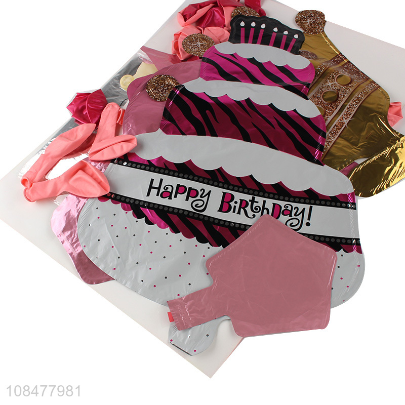 Whoklesale happy birthday foil balloon letter foil balloons for decor