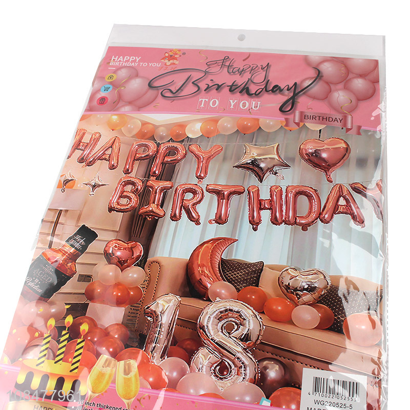 Wholesale happy birthday foil balloon inflatable party decorations