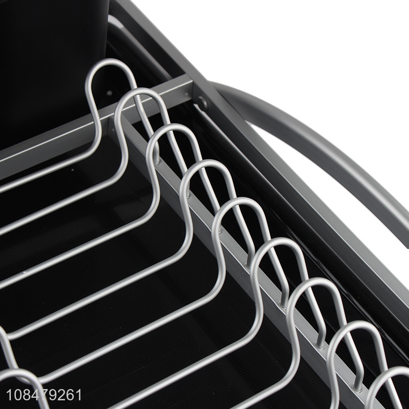 Good quality aluminum wire kitchen countertop dish drainer rack wholesale