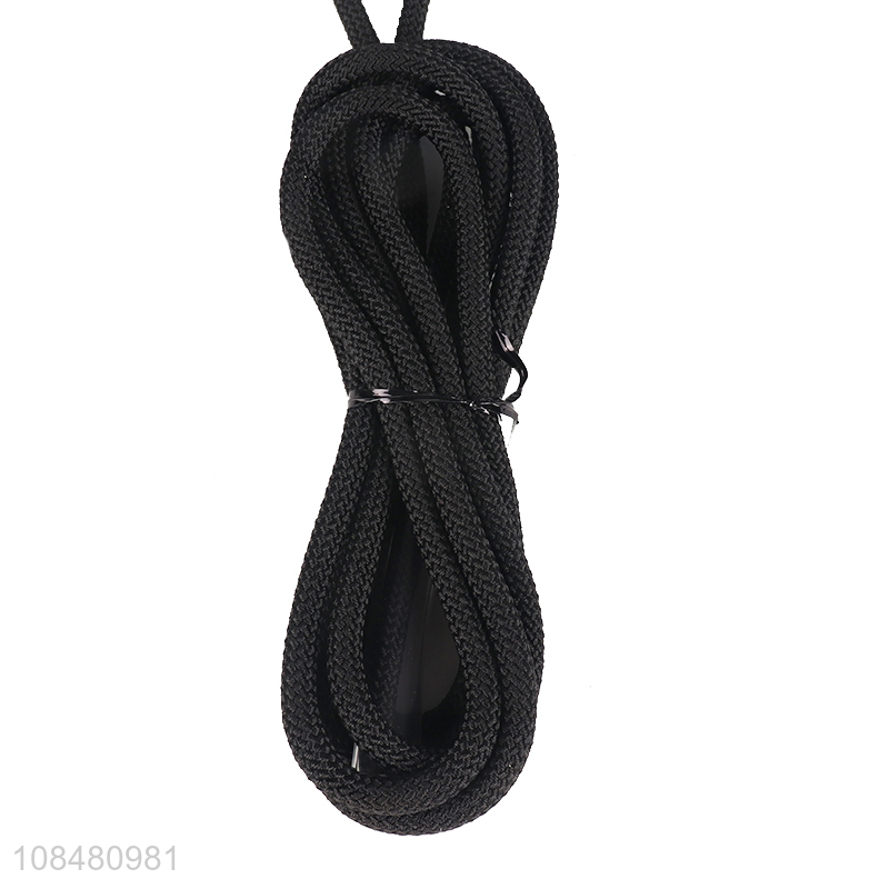 Factory wholesale black sports workout jumping rope for home