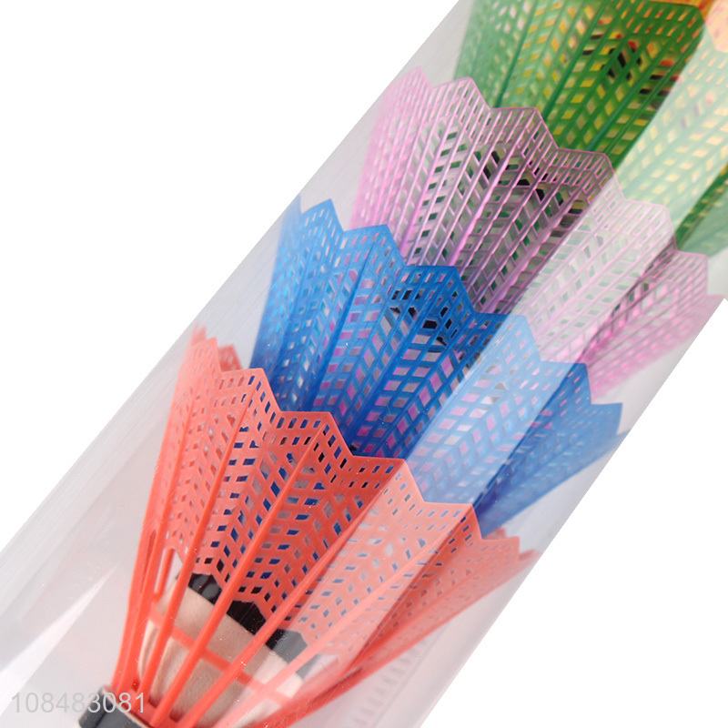 Factory wholesale 6pcs multicolor high elasticity light badminton