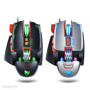 Wholesale RGB backlight 4 buttons wired gaming mouse for eSports player