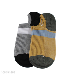 Most popular multicolor men breathable ship socks for sale