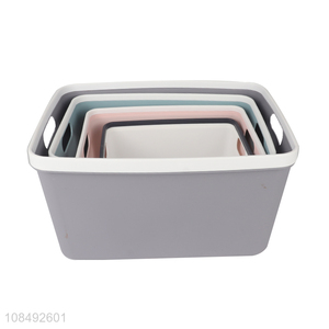 China supplier plastic basket home underwear storage basket