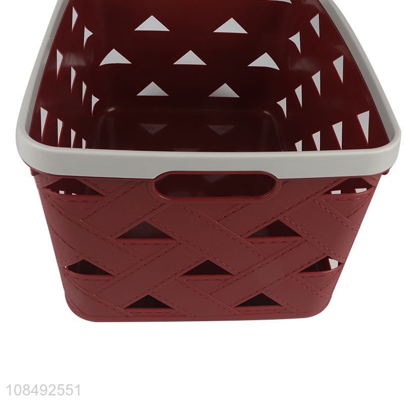 High quality imitation leather storage basket for sale