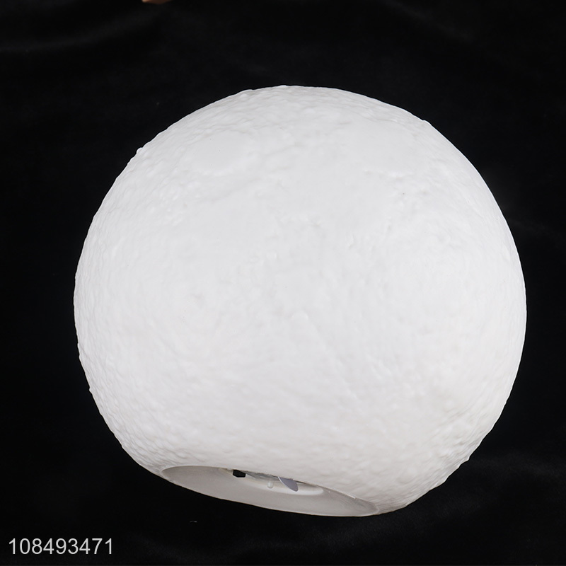Wholesale 8cm 10cm 12cm led night lamp 3D moon lamp with stand for home decor